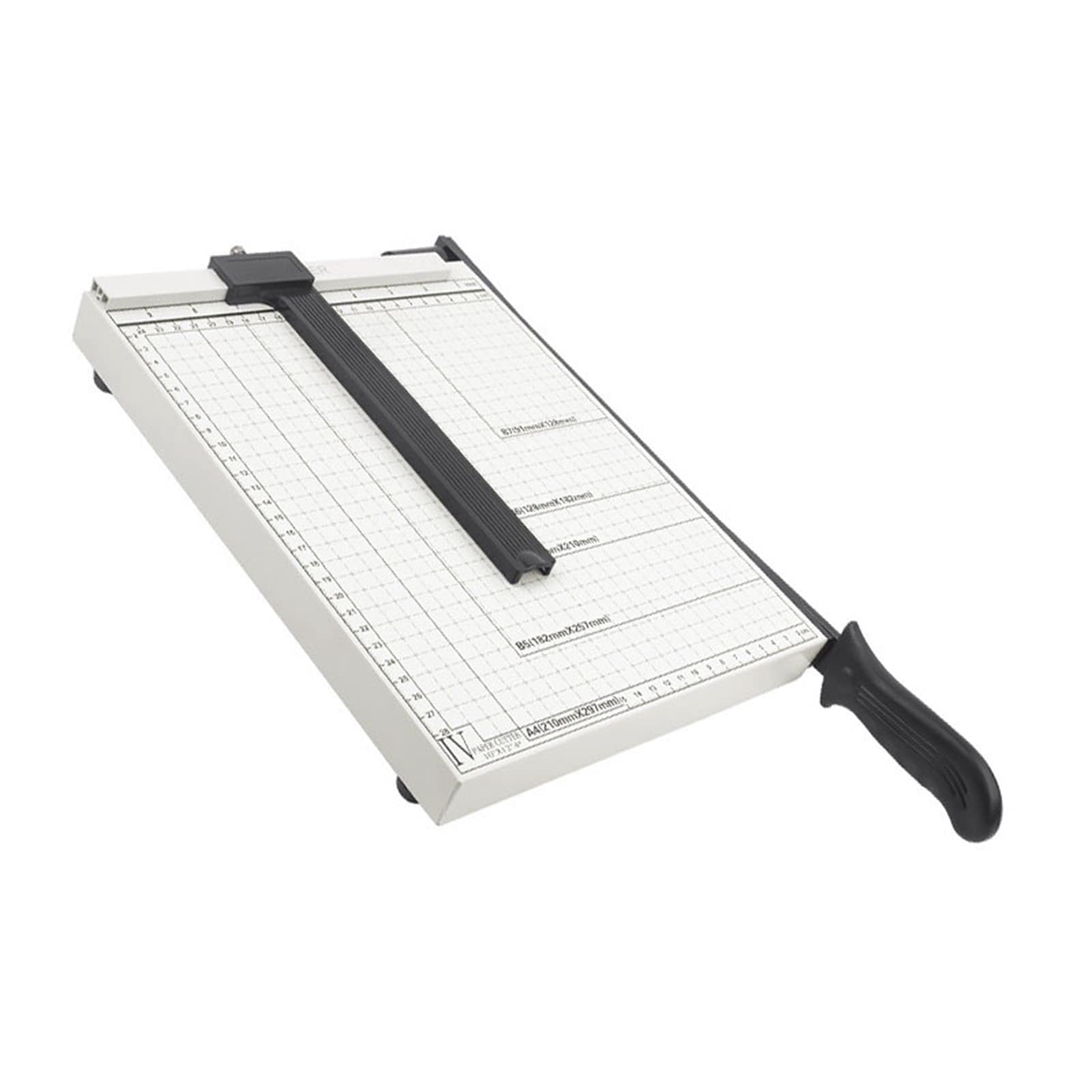 Taglierina per carta 12 pollici, taglierina in metallo per casa, studio fotografico, scuola, impugnatura comoda, scala ad alta precisione e robusta, taglia 10 fogli A4 alla volta (30 x 25 cm)