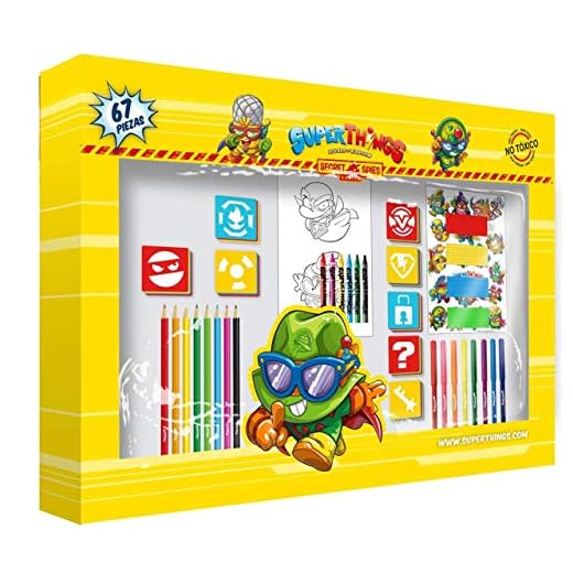 CYPBRANDS-GS-67-SZ SUPERTHINGS Mega Caja DE Actividades Set 67 Piezas, Multicolor (GS-67-SZ)