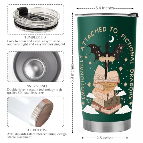 Taza Térmica Fourth Wing con Diseño de Dragón miniatura 2