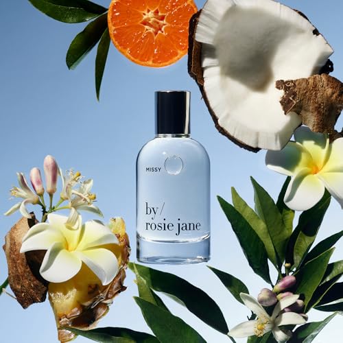 Image of By Rosie Jane Eau De Parfum (Missy) - Non-Toxic, Clean Perfume for Women - Notes of Coconut, Green Mandarin, Pineapple & Frangapani - Paraben & Phthalate-Free Body & Hair Perfume - Vegan (50ml)