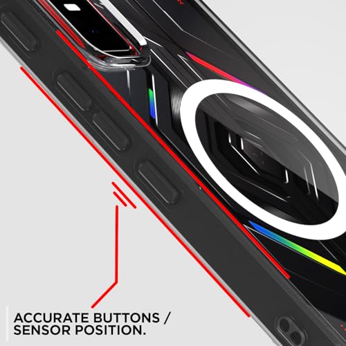 Image of Pikkme Back Cover for Infinix GT 30 Pro 5G Mag-Safe Shockproof PC + TPU Protective Case Magnetic Support Bumper Case (Transparent Mag-Safe)