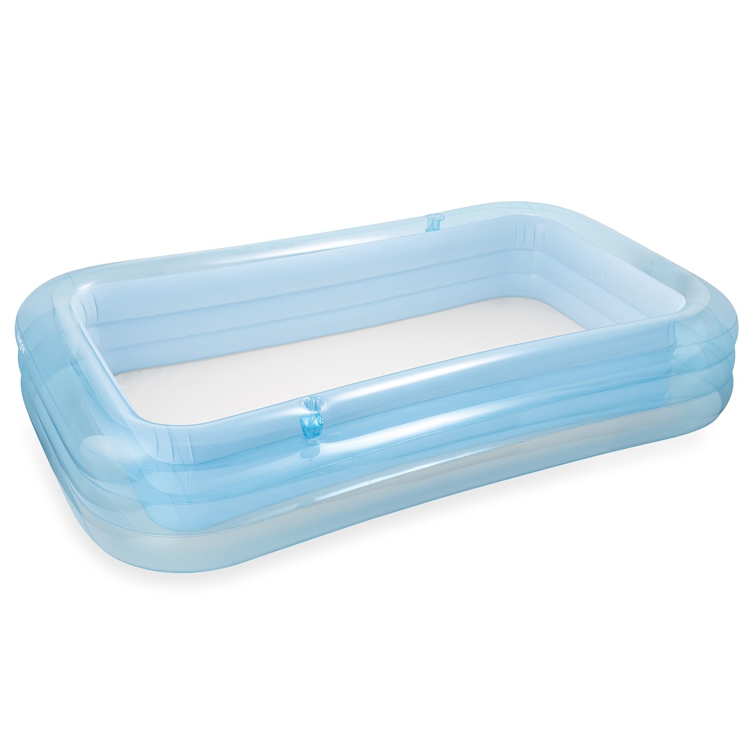 Funsicle AquaSplash aufblasbarer Pool 10 Fuß, 305 x 183 x 56 cm Familienpool, großer Gartenpool für Kinder und Erwachsene, einfach aufzublasender Hinterhofpool mit Reparaturflicken – himmlisches Blau
