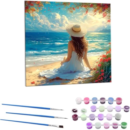 lr[` G Paint by Numbers hG Lbg l ʂ肦 lphGLoXNtg  LoXA[g uVƃANG̋, ItBX CeA rO, ւ̃Mtg 30x30cm (t