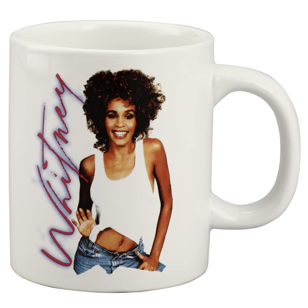 Whitney Houston White 16 oz Ceramic Mug