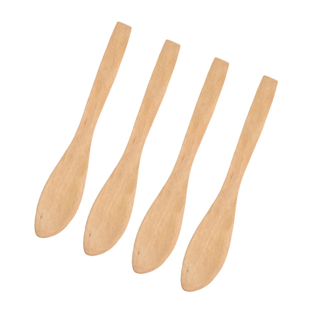 HOLIDYOYO Wood Bread Knife Set Serrated Edge Butter Knives for Jam Peanut Mustard Mayonnaise