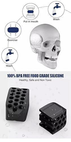 Miniatura 9 de Ejercitador de mandíbula, eliminador de doble barbilla, artilugio de escultura facial, cinisler de mandíbula, herramienta de escultura de línea de