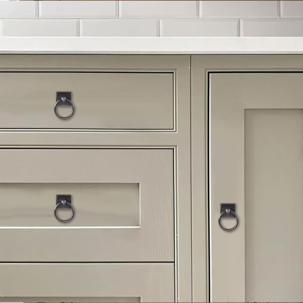 KHTUMEWARE-170104 Oil Rubbed Bronze Cabinet Pulls CTC 47 mm 2-Pack in Oil Rubbed Bronze — KHTUMEWARE