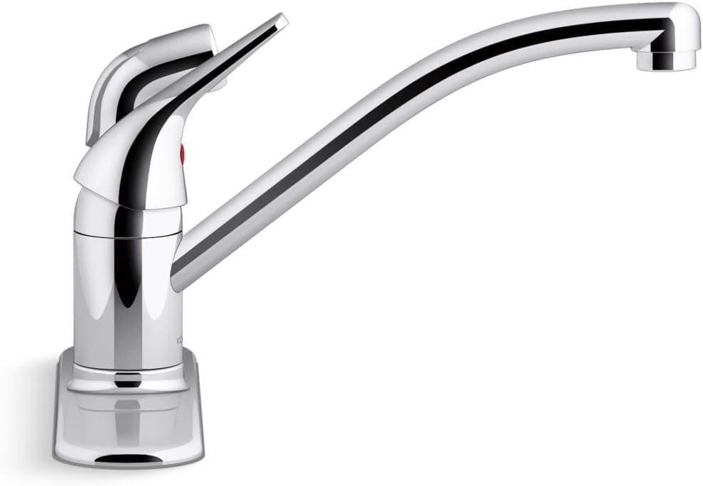 Polished Chrome Single Handle Kitchen Faucet with Pull-out Spray