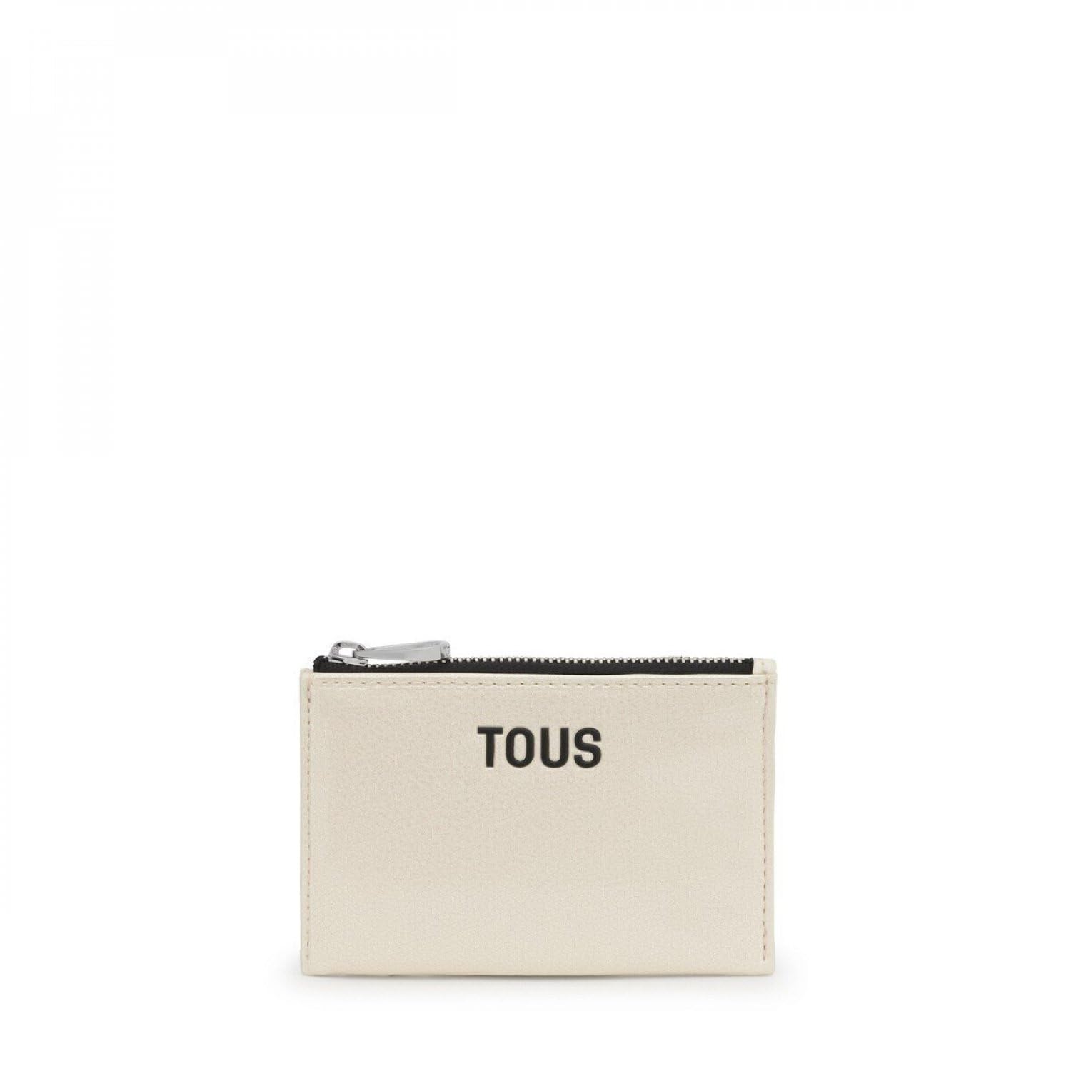 Tous Monedero Tarjetero Beige, para Mujer, Medidas 8,5 x 11,5 x 1,8 cm, New Dorp