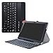 Produktbild Lenovo Tab4 10 Bluetooth Keyboard hülle,LiuShan Abnehmbare Bluetooth Tastatur (QWERTY, englisches Layout) hülle mit Ständer für Lenovo Tab 4 10 2017 Android Tablet,Schwarz