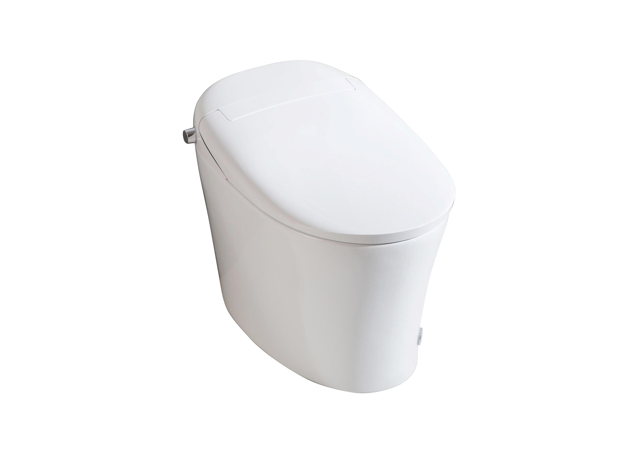 ELEGANT Kitchen and Bath Smart Round Bidet Toilet in Glossy White