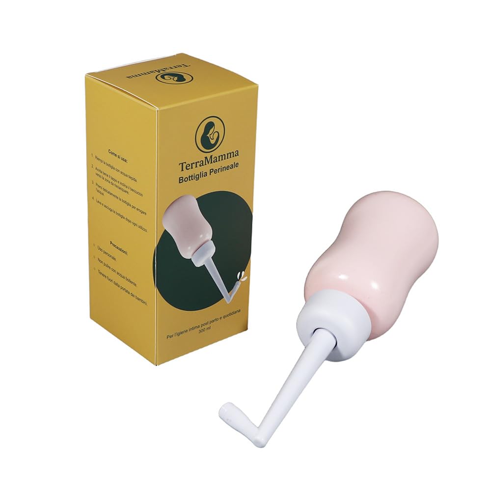 Kit Post Parto TerraMamma – Borsa Ospedale Mamma con Mutandine Monouso, Assorbenti, Coppette Assorbilatte e Bottiglia Perineale | Postpartum Recovery Kit for Mom