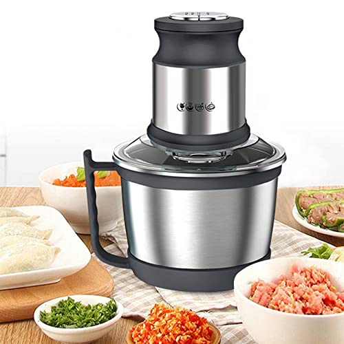 Picadora De Carne EléCtrica DoméStica 3L 800W, DiseñO De Mango, 2 Velocidades Ajustable, Tapa Transparente, Para Carne/Verduras/Chile/Cebolla