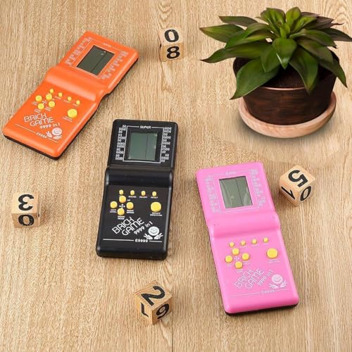 Handheld Portable Indoor & Outdoor Brick Game Console | Classic Retro Style Electronic Game with LCD Screen, Multi-Level Fun, Lightweight Travel Gaming Device for Kids & Adults 3 51+Zh2C610L