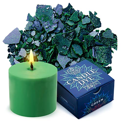 Image of Candle Shop - Green Color 2 oz- Dye Chips for Making Candles - Candle Wax Dye - A Great Choice of Colors