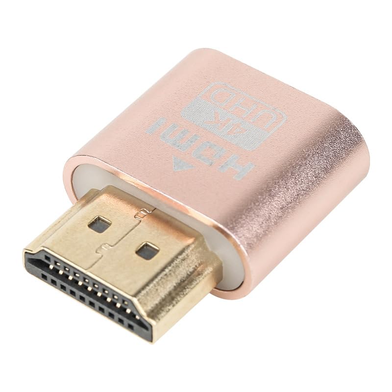 Adaptador HDMI Dummy Plug 4K HDR Virtual Display 2 Pack miniatura 3