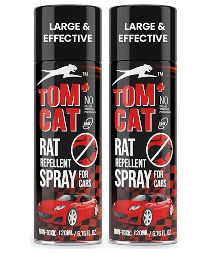 Image of Shadow Securitronics TOM Cat Rat & Mouse Repellent for Car | Rodent Repellent for Car Engine| Highly Effective | Leak Free 100 ML |Pack of 2 - FORMULATION 3X