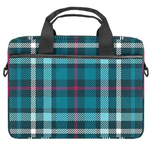 Sacoche ordinateur portable 13 à 14.5 pouces anti-rayures sac à bandoulière motif rose et bleu