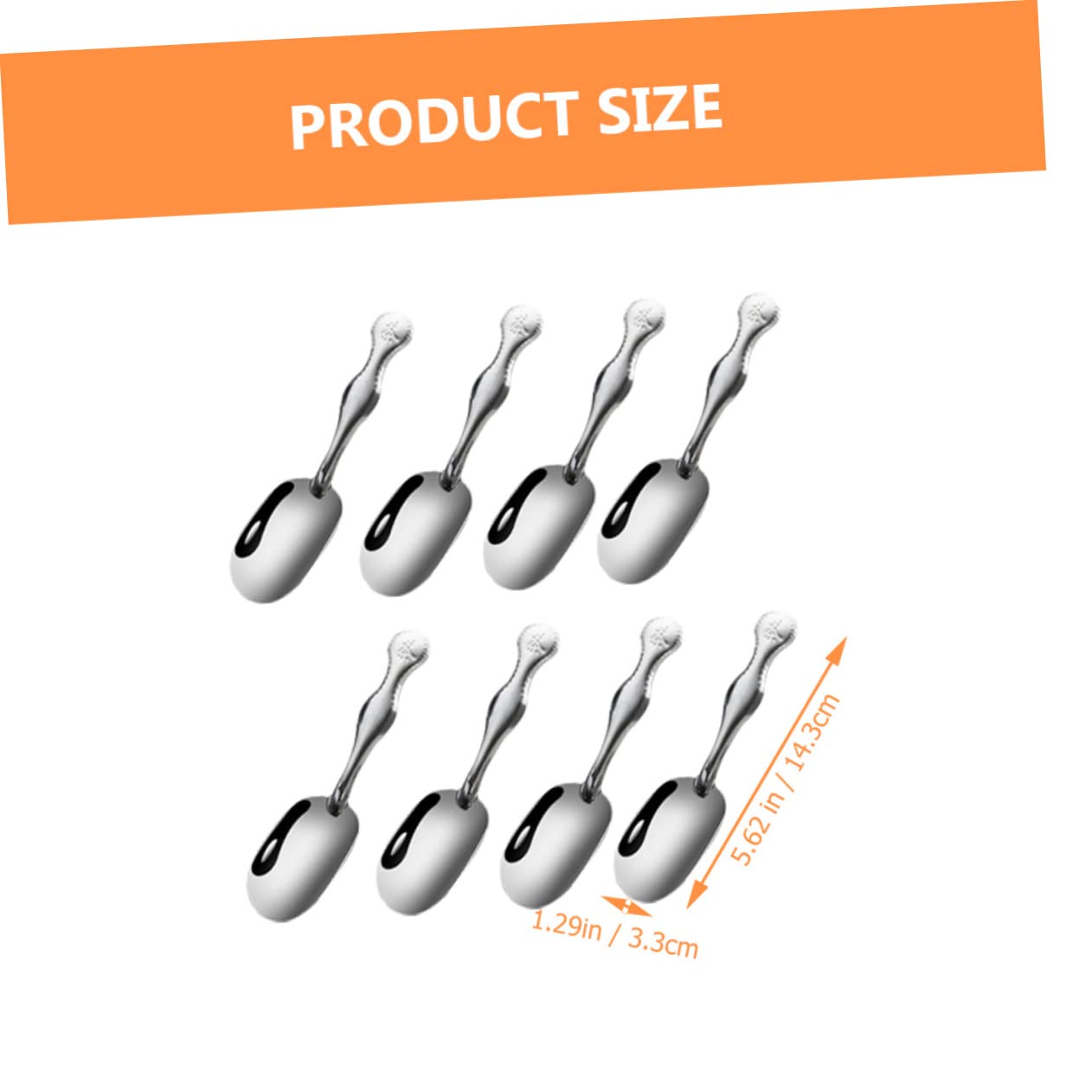 Mobestech 30pcs Tea Scoops Multi Function Decorative Tea Shovels for Kitchen Use Smooth Surface Design for