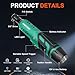 COMOWARE 3/8 Cordless Electric Ratchet Wrench Kit, 40ft-lbs Torque, 12V Power, 8 Sockets, LED Light, Fast Charger, Ergonomic Design