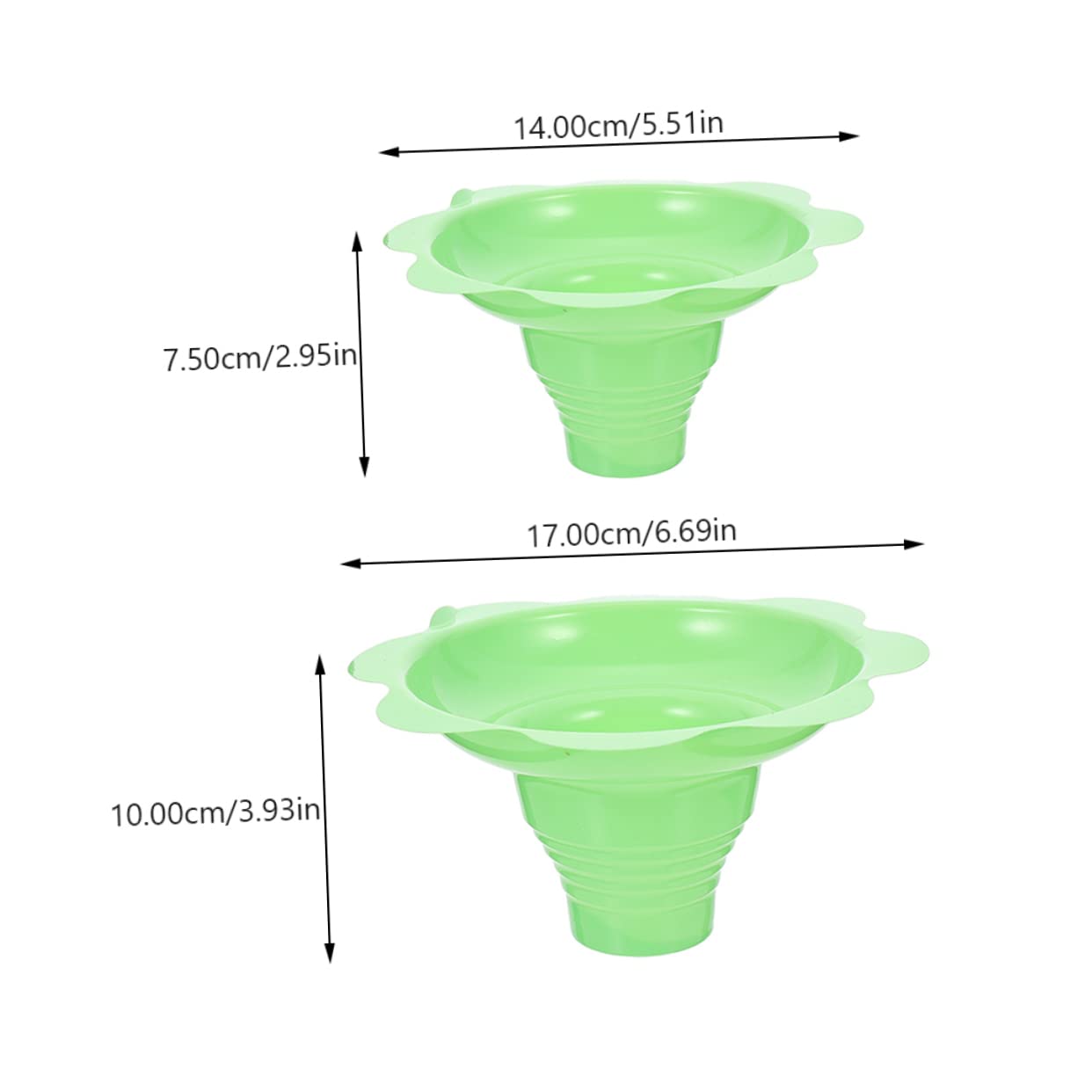 Gogogmee 20pcs Snow Cone Ice Smoothie Holders Ice Cream Holder Ice Cream Container Ice Smoothie Cups Dessert Bowls Portable Ice Cream Cups Snacks Bowls Dessert Cups Ice Cup The Pet Green