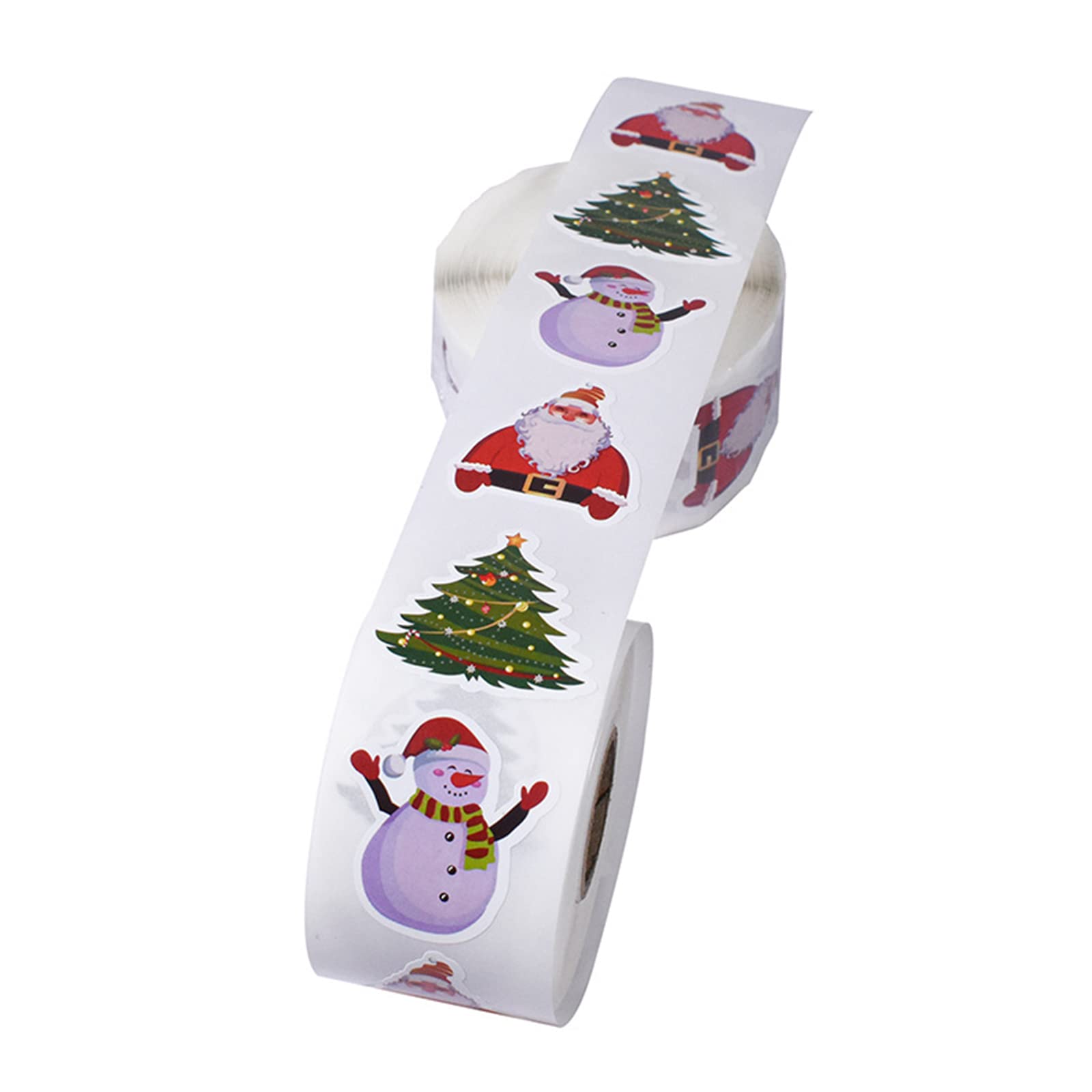Yhplxyuus 500pcs Merry Christmas Stickers Santa Snowman Tree Seal Labels Stickers for Gift Baking Package Envelope Stationery Vintage Christmas for Scrapbooking