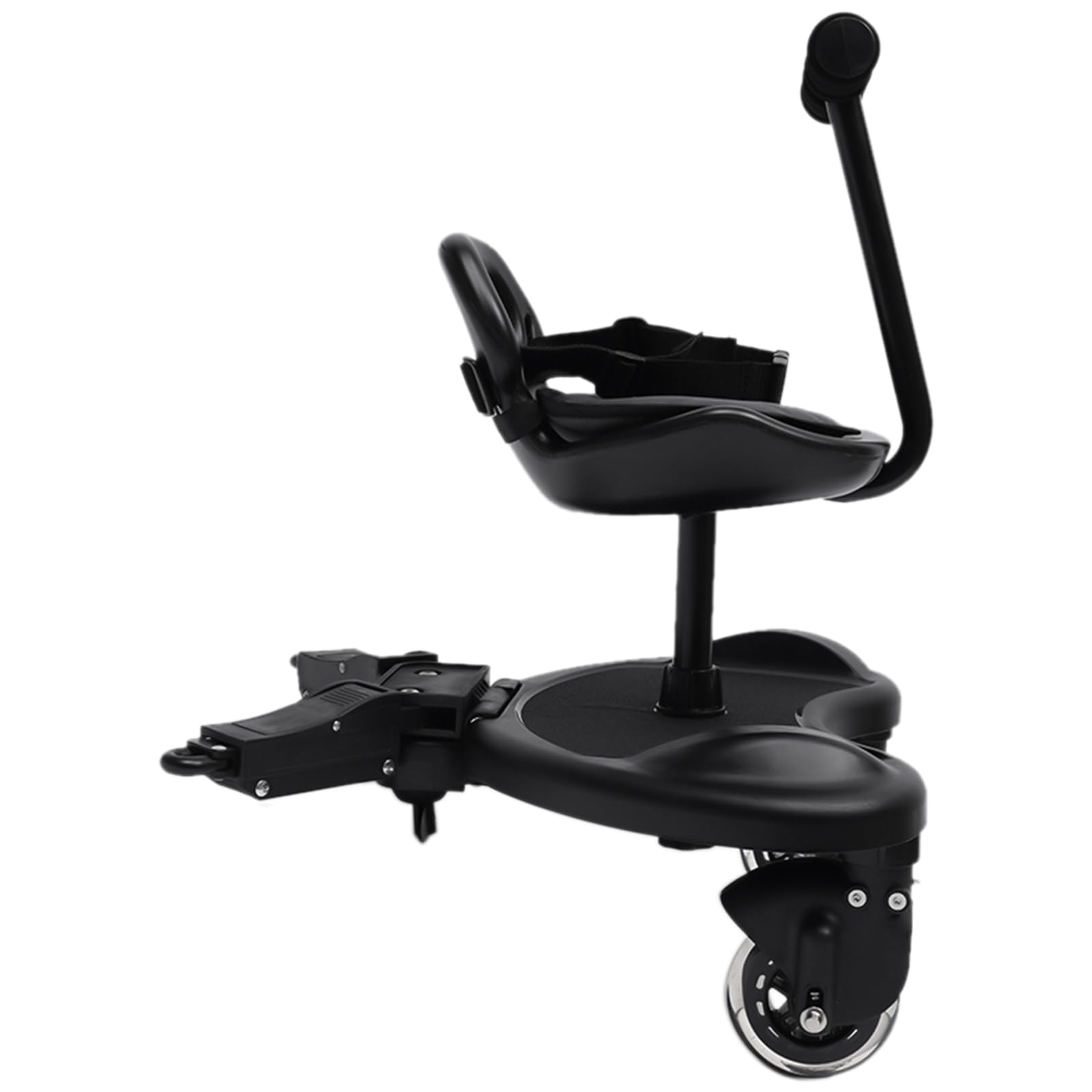 Universal Stroller Board, Child Rider Stroller Attachment, Non-Slip Stroller Standing Boar, Kid Board Buggy Wheeled Board w/Seat, Max Load 25kg for Most Brands of Strollers