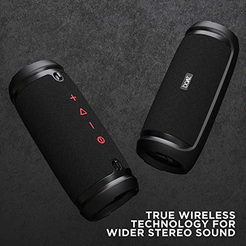 Image of boAt Stone 1500 40W Portable Wireless Speaker with Roaring Sound, Dual EQs, Type-C Charging, Up to 8H Playback & IPX6 Water & Splash Resistance (Active Black)