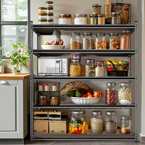 Image of WORKPRO 5-Tier Adjustable Metal Shelving, 36 inchWx18 inchDx72 inchH,4000LBS Capacity