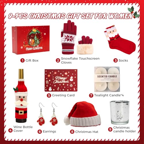 CabyGift Women's Christmas Gifts, 2025 Unique Christmas Gift Basket for Women, Holiday Presents xmas Gift Set for Mom, Wife, Teacher, Sister, Best Friend - Image 5