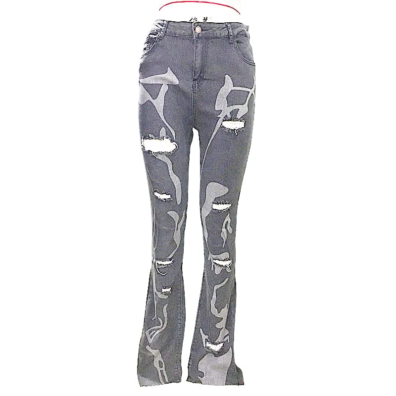 Womens Casual Jeans Denim Pants Vintage Trousers with Pockets4