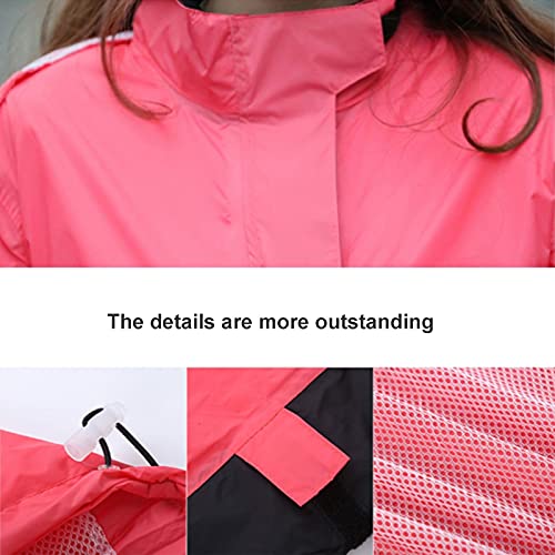 Impermeable liviano para hombre y mujer color rojo talla XL miniatura 2