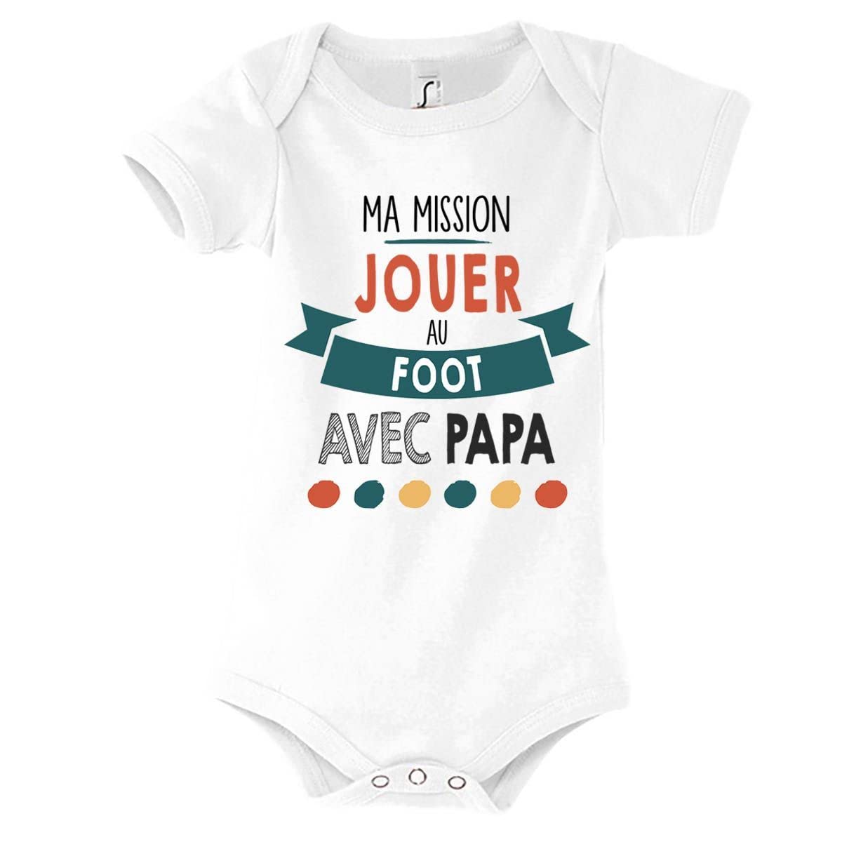 Planetee Body bébé Ma Mission Foot avec Papa