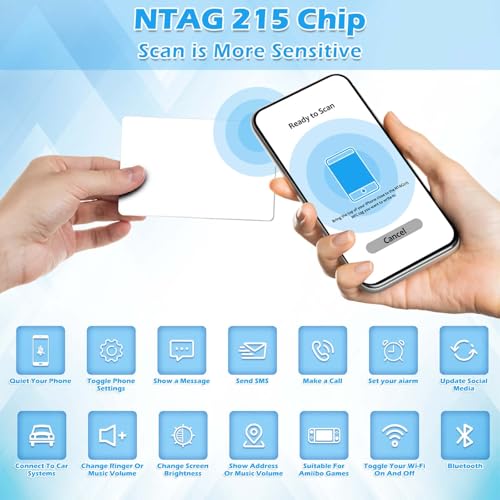 Tarjetas NFC programables para configurar automatizaciones en el hogar digital y tarjetas de visita 3