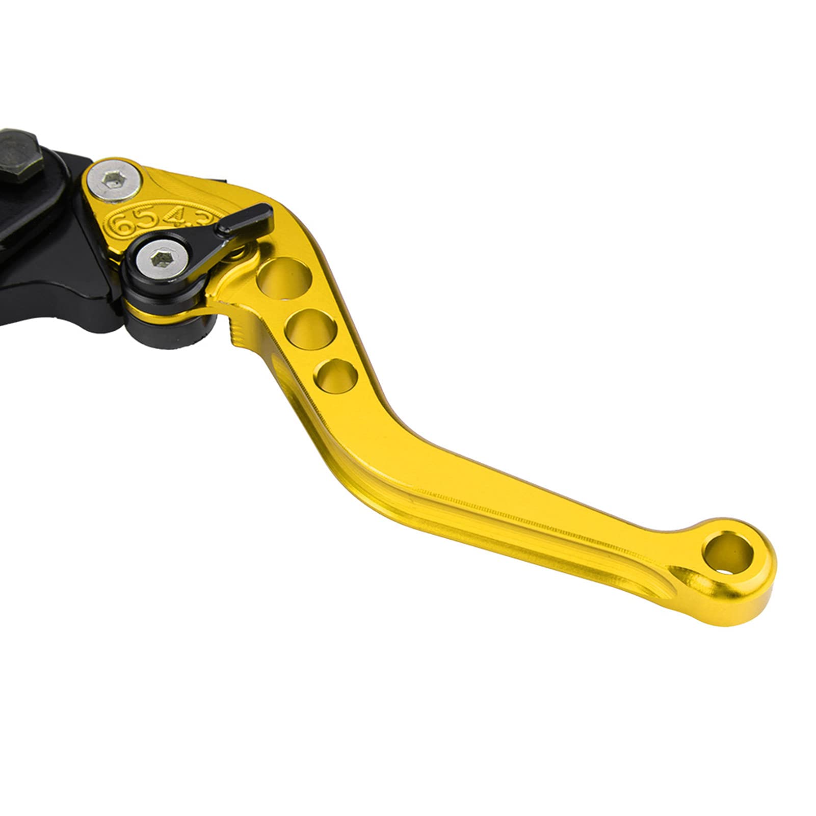 Maniglia della Leva del Freno Clutch Master 1 Paio 7/8 inch (22mm) Leve del Serbatoio del Freno del Motociclo Universale(Oro)