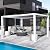 Domi Outdoor Living Louvered Pergola 10x13FT, Aluminum Outdoor Pergola with 2 Independently Adjustable Louver Roof, Full Aluminum Structure, White
