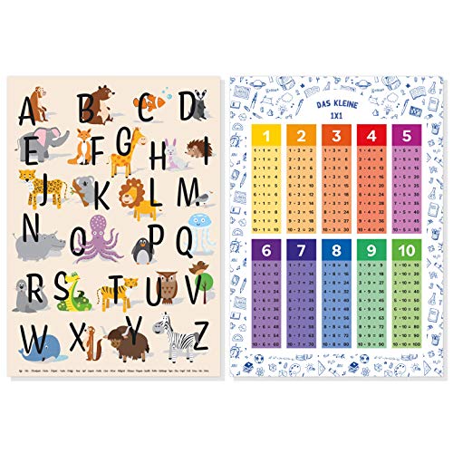 Poster éducatif Kizibiu00ae 1x1 et ABC