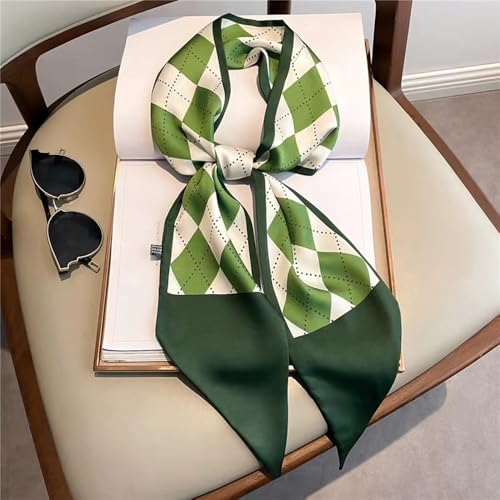 Elegant Floral Print Scarf Stylish Lightweight Chiffon Neck Kerchief for Women Versatile Fashion Accessory Gift4
