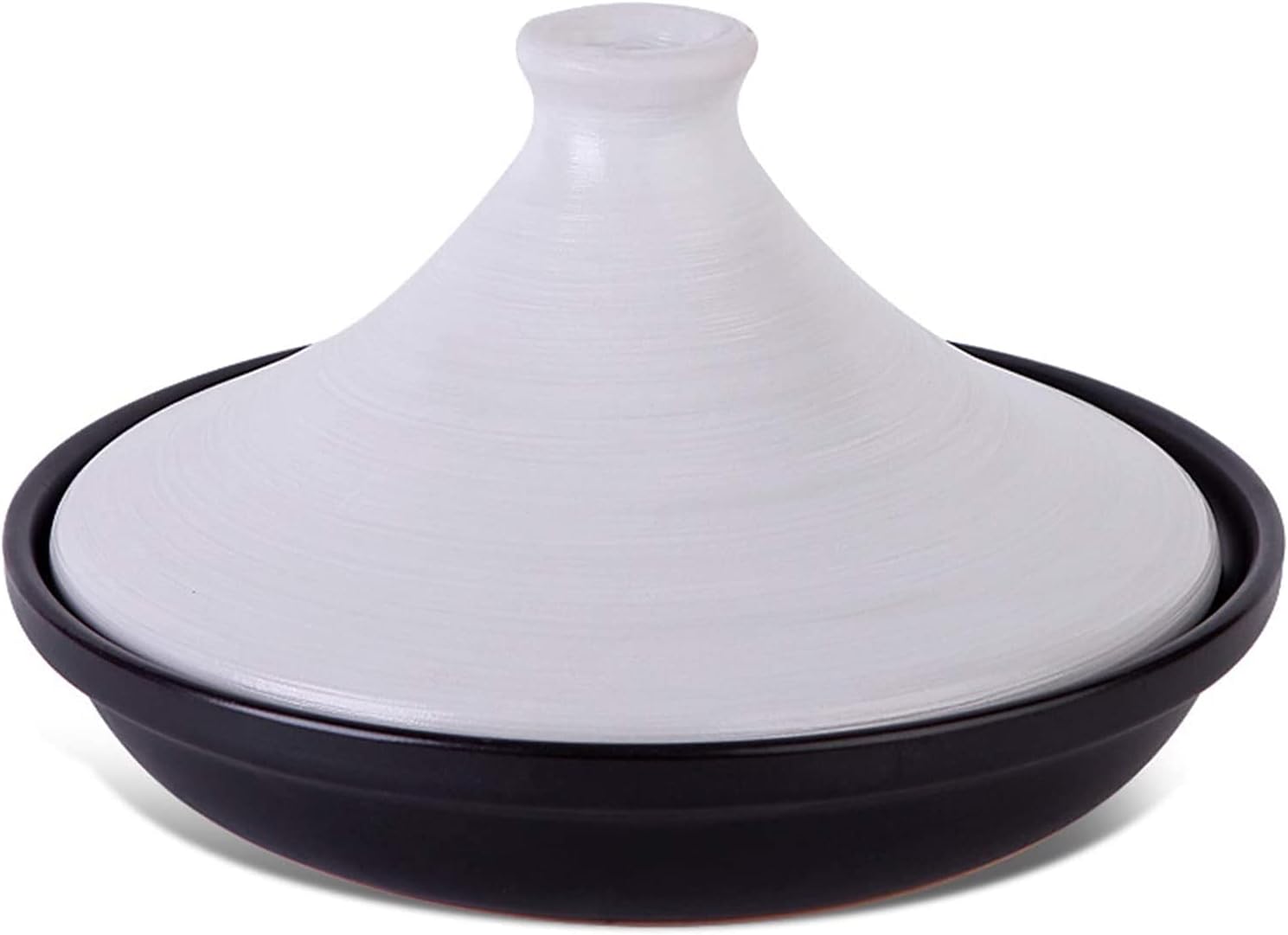 Moroccan Tagine Pot, Stoneware Ceramics Tajine Slow Cooker Clay Pot for Cooking Pot Sets, 26CM DU520