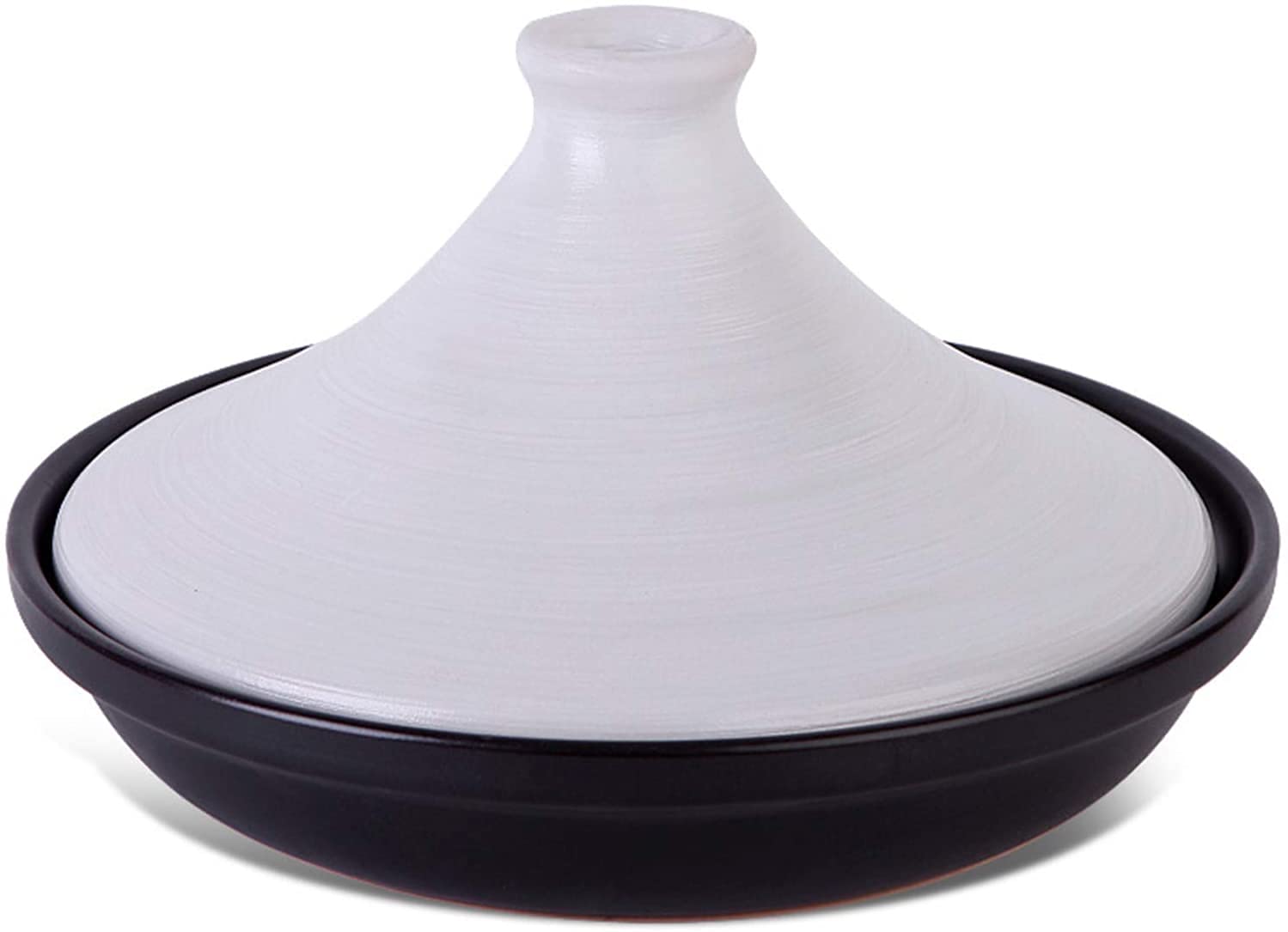 Moroccan Tagine Pot, Stoneware Ceramics Tajine Slow Cooker Clay Pot for Cooking Pot Sets, 26CM DU520