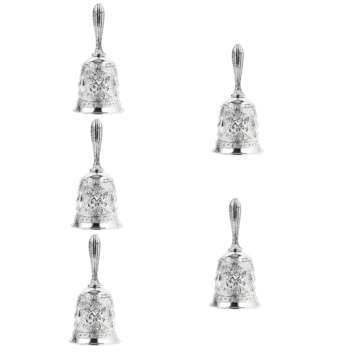 OSALADI 5 Piezas Campana de Mano de Metal Campana de Servicio para Escuela Decorativa para Múltiples