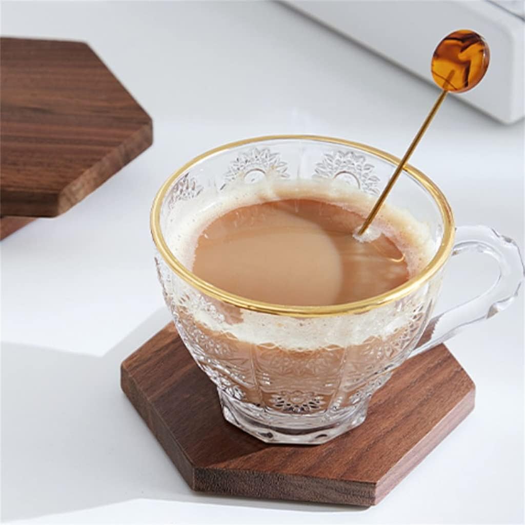 Black Walnut Tea Pad Ceremony Kung Fu Saucer Wooden Insulation Coaster