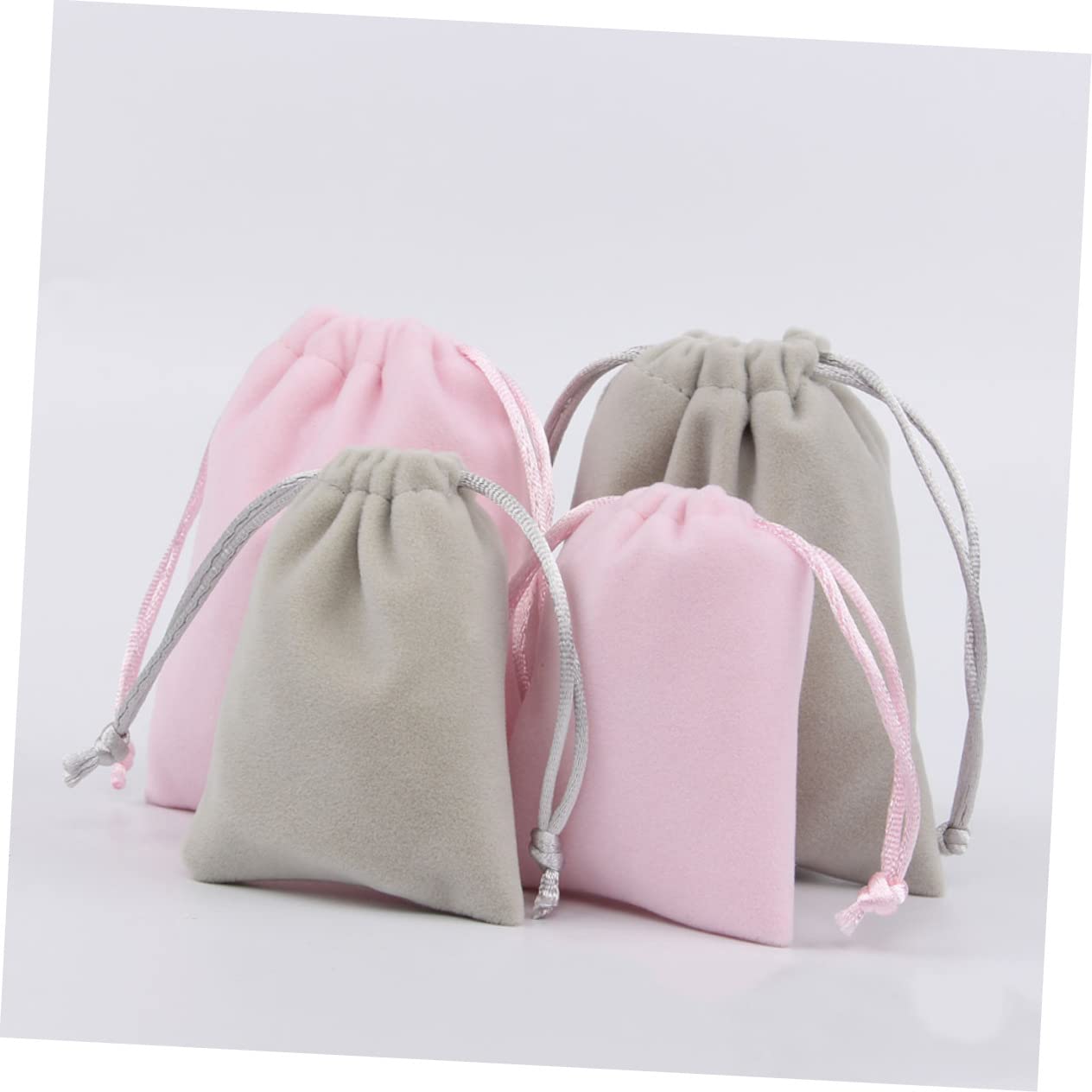 Beavorty 3 Ensembles Sacs À Bijoux Boucle D'oreille Sacs À Cordon De Cordon Mini Pochettes À En Tissu Petits À Petit Grey 10 Pièces * 3