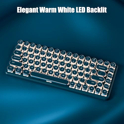 Teclado mecánico inalámbrico Bluetooth de 84 teclas con interruptores intercambiables en caliente 5
