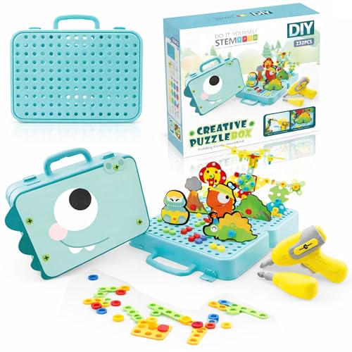 Image of The Little Ones Mechanical Toys - Construction Toys For Kids Aged 3+ Years Old,Stem Toys,Diy Kit,Best Birthday Gift For Boys & Girls,Educational Games[Junior Builder Construction Set-40+Models-232 PCS