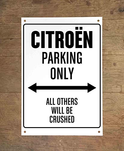 Lovelytiles Citroen Parking Only Targa Cartello