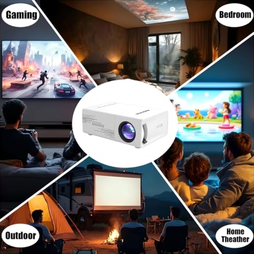 Mini proyector de vídeo portátil para teatro en casa y presentaciones USB 4