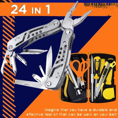 Multitool-24-in-1-with-Mini-Tools-Knife-Pliers-and-11-Bits-Multi-Tool-All-in-One-Multi-Function-Gear-for-Men-Best-Multi-tool-Kit-for-Work-EDC-Camping-Backpacking-Survival-Great-Gift-for-Men-2238