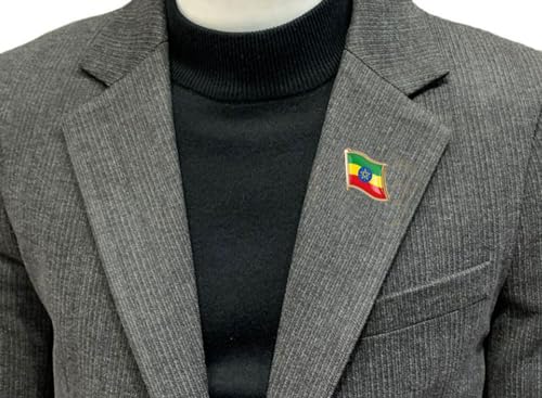 Image of vmcoatdu Country Flag Backs Locking Pin Keepers Locking Clasp Pin Badge International Travel Brooch Metal Alloy Souvenir Pin 0.75x0.7 Inch Small Pin