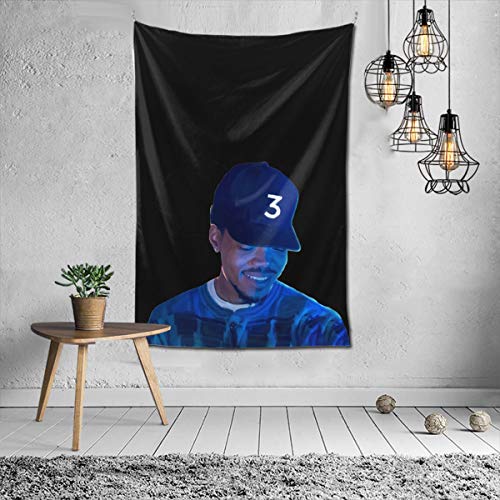 CarrEdwardie Chance The Rapper Tapestry,Home 3D Printing Tapestry,Living Room Bedroom Decoration Tapestry,Mattress,Tablecloth£¨152x102cm/60 X